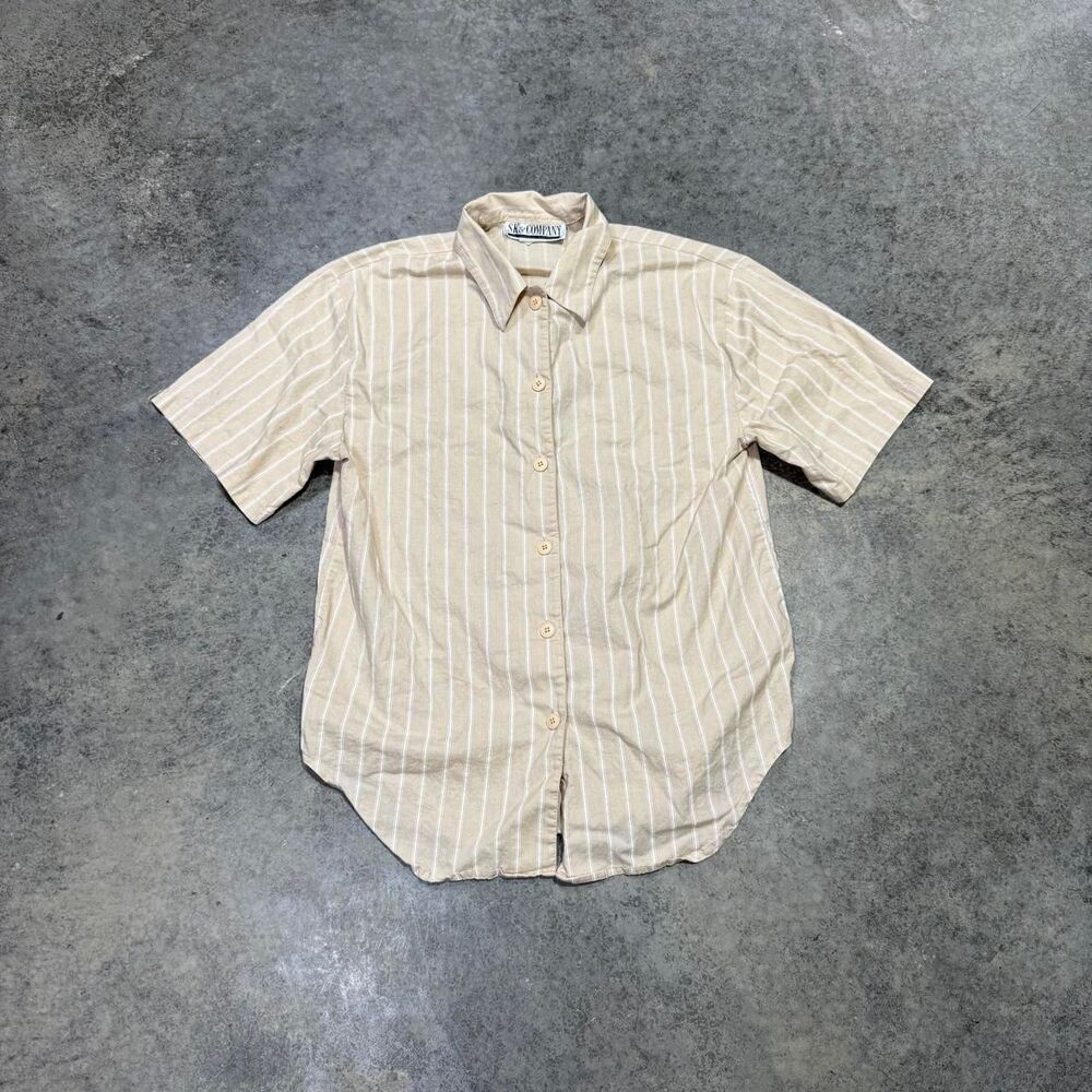 Unbranded Men's Cream and Tan T-shirt